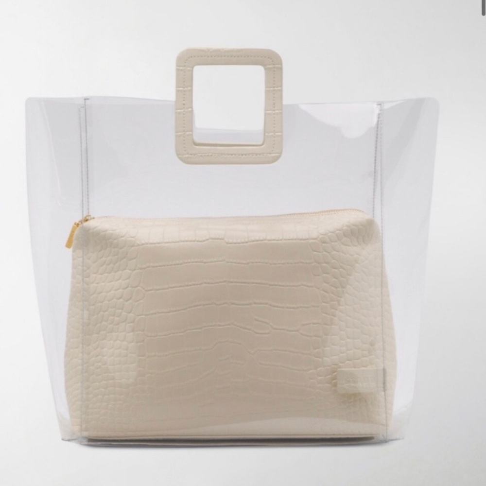 STAUD Large Shirley PVC tote Bag